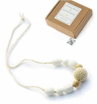 Snowball Designer Teething Necklace