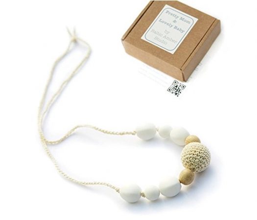 Snowball Designer Teething Necklace